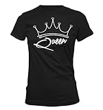 King and Queen Matching Couple T Shirts (L, Women-Queen)