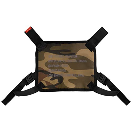 Bolsa de Peito Bagima Pequena Bolsa de Peitoral Ao Ar Livre Streetwear Com Alça Colete Bolsas de Pei