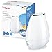 Price comparison product image Beurer LB 37 Air humidifier with Ultrasound atomisation, Including Integrated Aroma Diffuser, humidifier with Quiet Night Mode for The Bedroom, 2L Tank for Rooms up to 20 m², White
