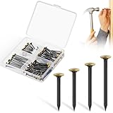 【Convient à Différents Types de Murs】Nos clous en acier trempé à pointe pointue conviennent aux besoins de suspension de nombreux matériaux et peuvent facilement pénétrer dans des matériaux tels que le béton, la brique, le bois et les cloisons sèches. Idéal pour les locataires qui ont besoin d'économiser de l'espace mural et de rénover rapidement.