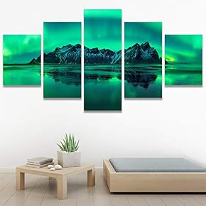 SIGNWIN 5 Panel Canvas Wall Art Modern Art...