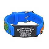 Personalized Medical ID Bracelet - Silicone ID Wristband with Medical Alert Badge for Women Kids Cut