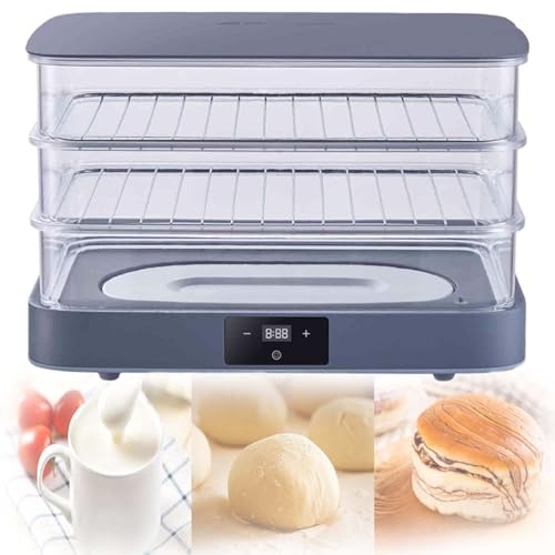 40l Home Bread Proofing Box,Electric Dough Proofer Machine,Supports Adjusting Temperature and Timing,For Homemade Yogurt,Bread, Pizza,Dough Fermentation Box,Portable Design