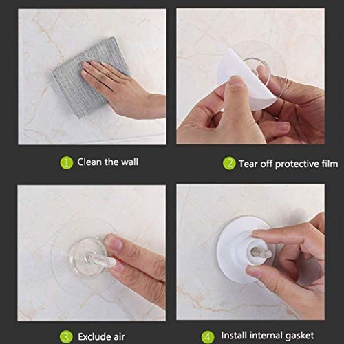 Dalovy Toilet Brushes,Suction Cup Wall-Mounted Plastic Toilet Bowl Brush And Holder ，|Easy Installation | Strong Bearing Capacity | Deep Cleaning| White Toilet Brush And Holder Set #TOP2
