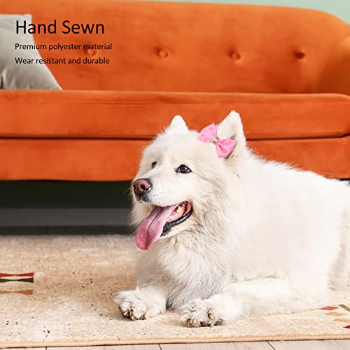 20 Pçs Laços para Cabelo de Cachorro, Laços para Cachorros Com Elástico Fofo e Moda Acessórios de Ca