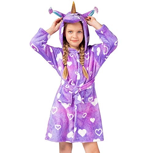 Albornoz unisex de franela con capucha Cover