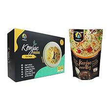 Hethstia 16-Pack Konjac Rice and Shirataki Noodle Keto Spaghetti Pasta Paleo-Friendly, Sugar Free, Gluten-Free, Low Calorie and Vegan
