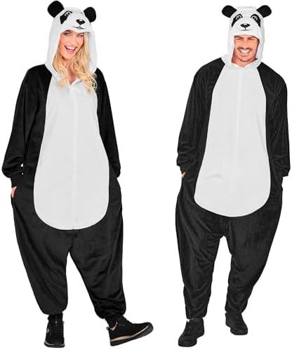 Tuta da animale per adulti, morbida in peluche con cappuccio 