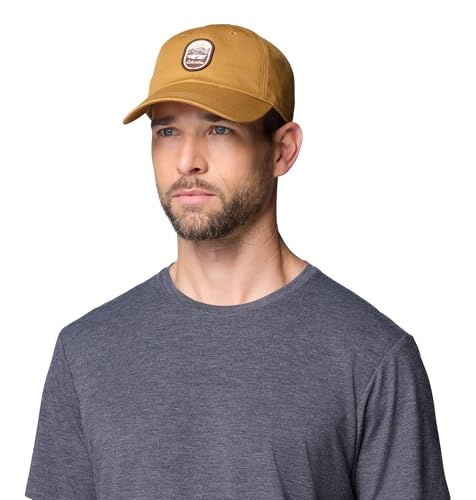 Image of Columbia Unisex Provisions Ball Cap, Lemon Wash /Mountain Landscape