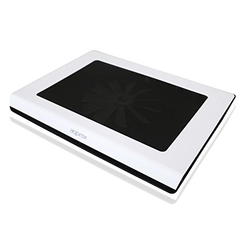 Approx APPNBC06W - Base refrigeradora para portátiles y Netbooks, Color Blanco