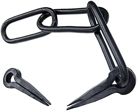 Adonai Hardware "Melchi" Vintage Manual Old Fashioned Antique Iron Gate Latch - Matte Black