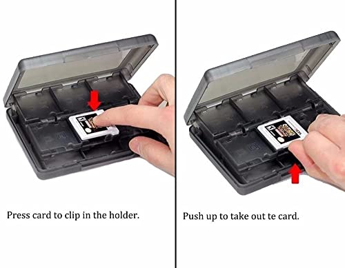 Macsys 28 Slots Game Card Storage Case For Nintendo Switch 3Ds / 3Ds / Dsi/Dsi Xl/Dsi Ll/Ds/Ds Lite,Game Cards Organizer Box,Game Cartridge Holder (Black) #TOP2