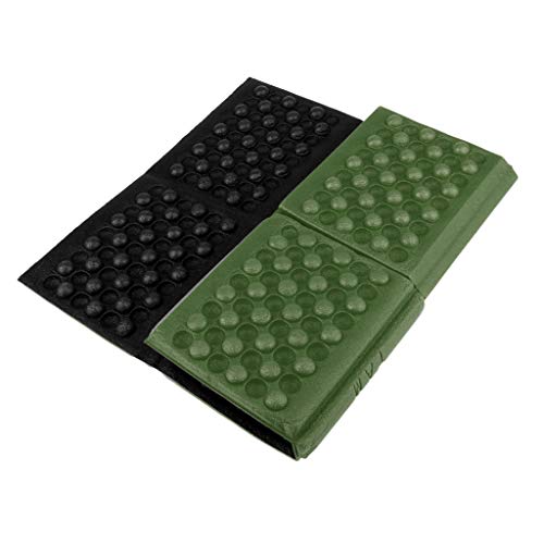 Prettyia Tapete de assento dobrável de espuma para cadeiras de acampamento à prova de umidade – Oliv