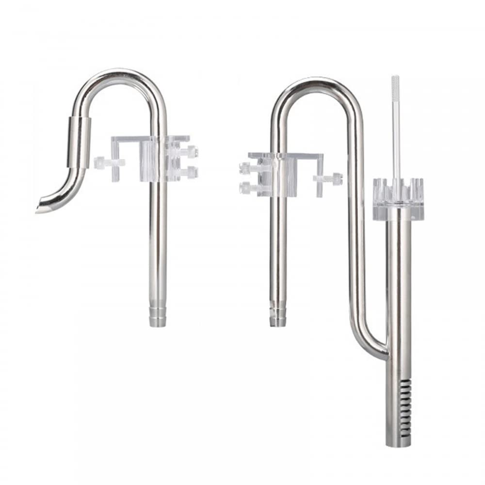 DONGKER Écumeur de Surfaces de Tuyau D'aquarium,Tuyau d'eau de Lis de Sortie D'aquarium de 12/16mm pour Le Réservoir de Poissons D'aquarium
