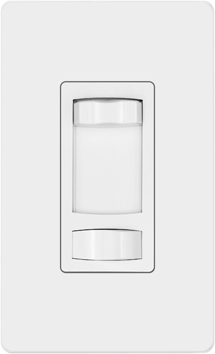 - Micmi Dimmer Light Switch, Single Pole/3 Way and ON/Off Slide Dimmer, 300W LED/CFL & 600W Incandescent/Halogen Compatible, Wall Plate Included, ETL Listed, White 1Pack