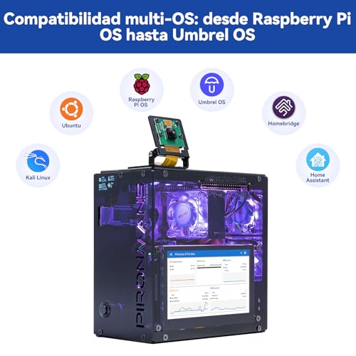 Caja Mini PC Pironman 5 Pro Max para solucionar problemas de almacenamiento en Raspberry Pi 5 4