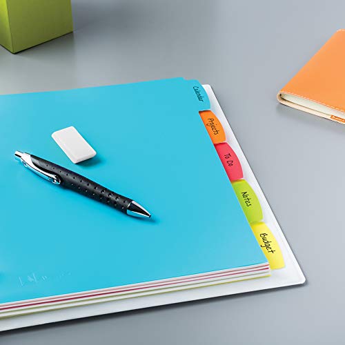 Image of Avery Big Tab Write & Erase Durable Plastic Dividers, 5-Tab Set, Multicolor Brights, 3 Sets (21212) (Pack of 8)