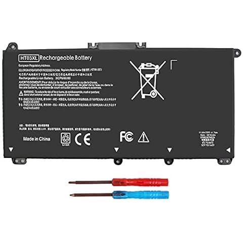 41.9Wh HT03XL L11119-855 Laptop Battery for HP Pavilion 15-CS 15-cs0xxx 15-cs1xxx 15-cs0053cl 15-cs0073cl 15-DA 15-da0014dx 15-DB 17-CA 15-DW 14m-dh0001dx 14m-dh1003dx 14-CM 14-CF HTO3XL HSTNN-DB8R Cover