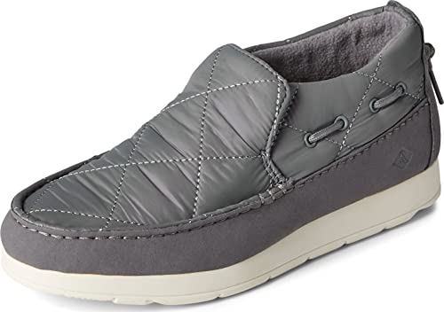 Sperry Women's Moc-Sider - Sleek Moccasin Slip-Ons Made With Durable Nylon Uppers, Microfleece Linings, Cushioned Insoles And Blown Eva Outsoles, Grey, 8 M #TOP14