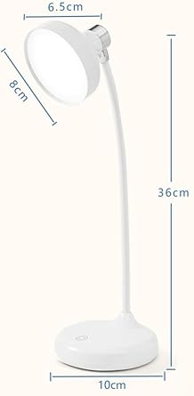Coverzone 36cm Modern Desk Lamp Felexible Neck Design Living Room Bedside Lamp Restaurant Bar Desk Lamp USB Rechargeable Desk Lamp 1978 [Energy Class A]