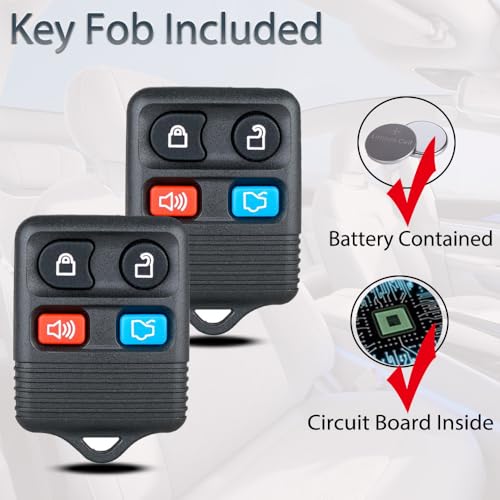 image for SUPALAND Key Fob Keyless Entry Fits for Ford Mustang Focus Explorer Sp