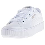 Abriebfeste Außensohle Puma Damen Vikky Platform Ribbon P Sneaker, Weiß White White, 40 EU