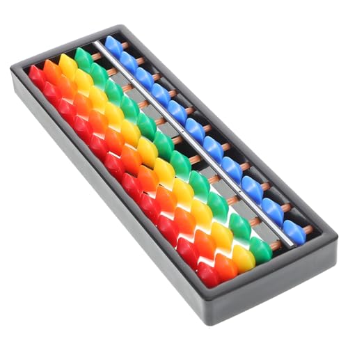 WHAMVOX Colorful Plastic Abacus with Beads Lightweight Portable Educational Math Tool for Students Precise Counting and Mental Arithmetic Aid for Classroom and Home Use