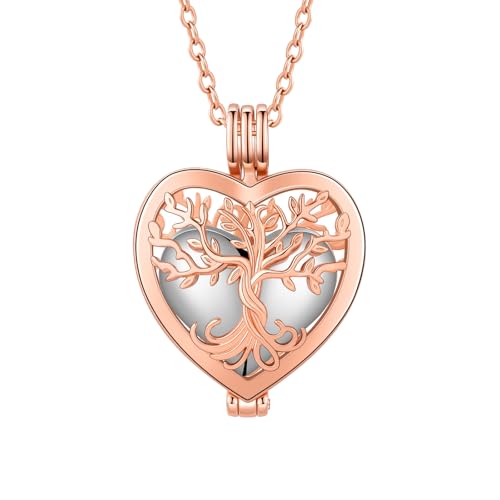 Collier Urne pour cendres personnalisé avec gravure de noms pour deuil féminin