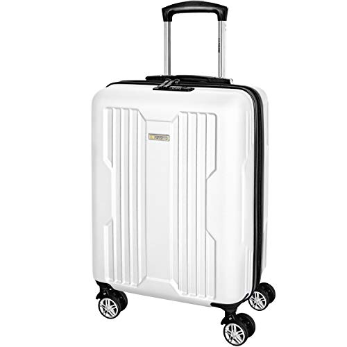 Preisvergleich Produktbild DONPEREGRINO Handgepäck Koffer 55x40x20, 40L Leicht Kabinentrolley Hartschale Koffer Rollkoffer Reisekoffer 4 Rollen