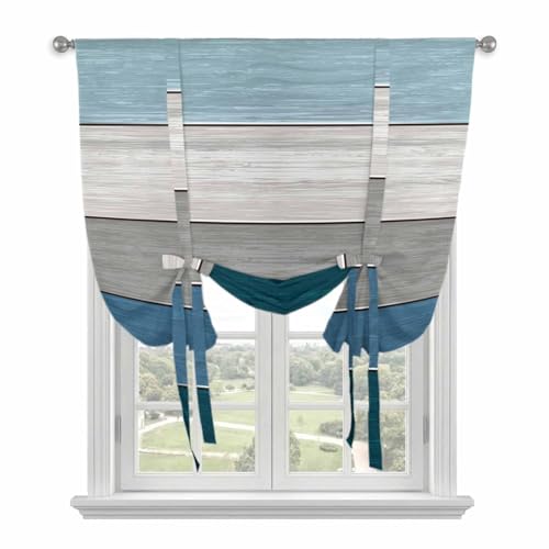 LOVE HOME DAY Tie Up Curtains for Kitchen Windows,Farmhouse Vintage
