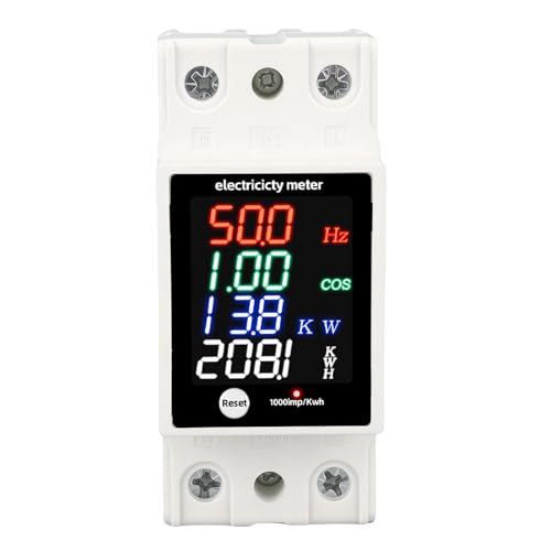 Xiuganpo Compteur D'énergie Numérique DIN Rail, Voltmètre Ampèremètre – vue 6