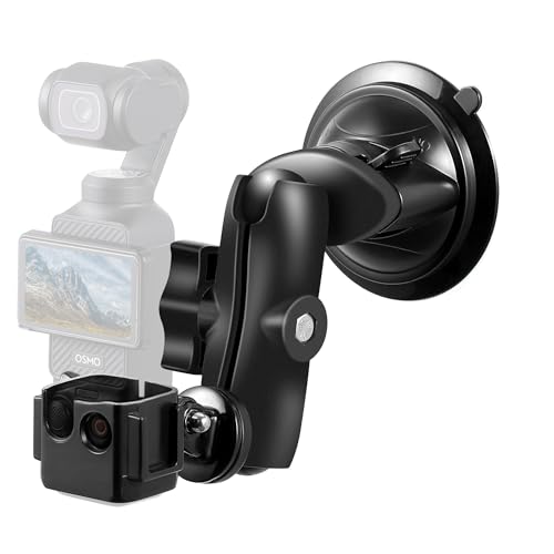 Upgraded Pocket 3 Suction Cup Mount, Car Windshield Window Dash