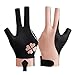 1PCアンチスシックプールキューグローブ3オープンフィンガービリヤードグローブ左手ビリヤードプールグローブスポーツアクセサリーアンチススキッドビリヤードグローブ