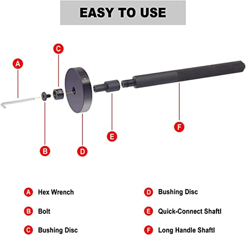 Btshub 52-In-1 Custom Bushing Driver Set Transmission Wheel Axle Bearing Race And Seal Installer Remover Tool Kit, Bush Removal Puller Press Tools #TOP2