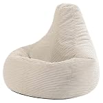 Icon – Icon Dalton Sitzsack Cord mit Füllung, Beige