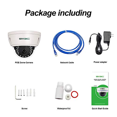 Sv3C Poe Camera Outdoor, 5Mp Ip Poe Camera For Home Security, Super Hd Auto 65Ft Ir Night Vision, Humanoid Recognition, Smart Motion Detect, Remote View, Ip66 Waterproof, Onvif Conformant, H.265, Rtsp #TOP6