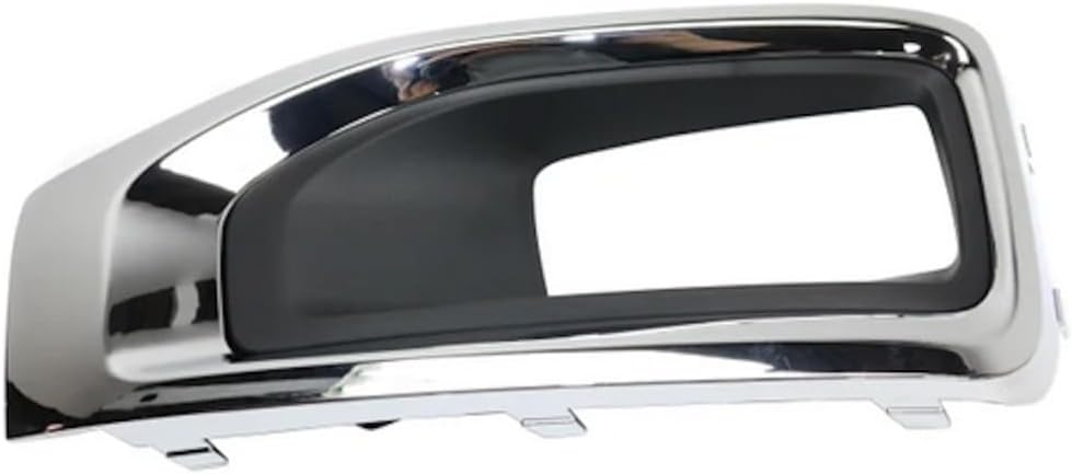 KarParts360 For GMC Yukon/Yukon XL 2015 16 17 18 19 2020 Fog Light Bezel Driver Side | Front | Primed | Chrome | For Models With Fog Lights | Replacement For GM1038187 | 22936426