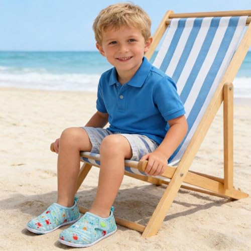 Image of FEETCITY Baby Boys Girls Water Sport Shoes Barefoot Kids Aqua Socks Quick-Dry Beach Swim Pool Shoes