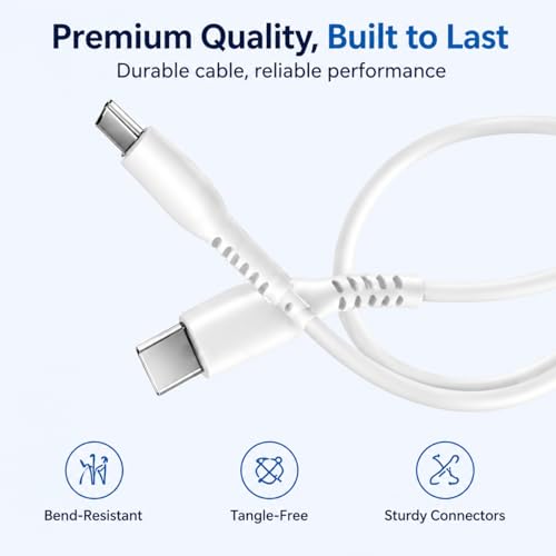 25W USB C Fast Charger Block with 2M USB C to USB C Cable, Super Fast Charging Wall Charger for Samsung Galaxy S24/S23/S22 Ultra, Type C Charger for Android Phones, Tablets, iPad & USB-C Devices - image 6