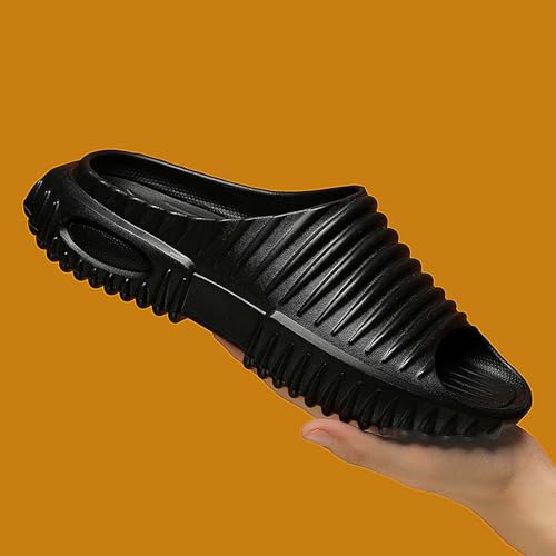 Men's summer thick soled non slip household slippers, quick drying lightweight shower shoes4