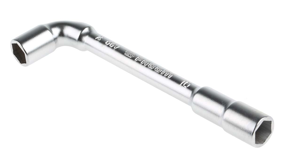 Facom Hex Tubular Box Spanner, 10 mm Tip, 129 mm Overall