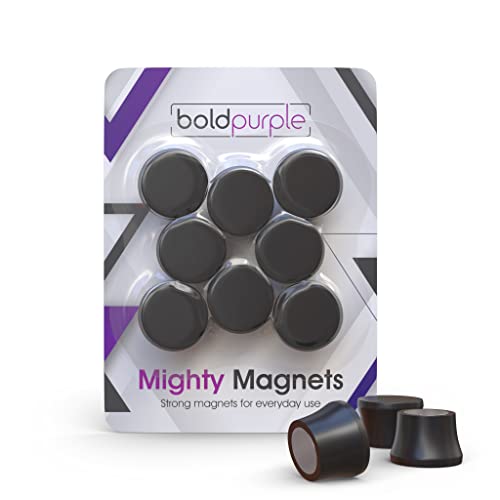N54 Black Neodymium Magnets 8 Pack