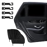 Aohcae Sonnenschutz Auto Baby+4 Haken für die Sitzlehne, Sonnenschutz Auto Baby mit UV Schutz Universal Sonnenblende Auto Autoscheiben Aonnenschutz Kinder Auto Fenster Verdunkelung (2 Stück)