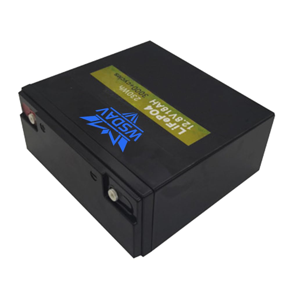 Batteria di accumulo di energia da 12,8 V Batteria al Litio Ferro fosfato da 12,8 V 18 Ah per Motore da 0 a 250 W con Scheda di Protezione BMS