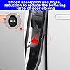 CGEAMDY 4 Pieces Car Door Latch Cover, Car Silicone Door Lock Protective Cover, Car Door Lock Latches Lock Protection Stopper Covers Kit, Stopper Cover Latches Accessories for Cars(Black) #4
