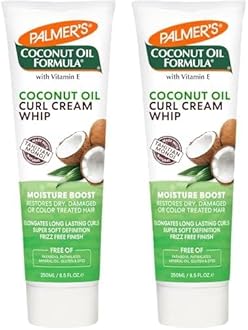 Palmer's Coconut Oil Formula Moisture Boost Curl Whip Cream, 8.5 oz. (Pack of 2)