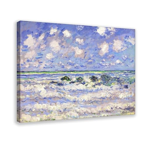 La Vague de Monet toile murale pour salon et bureau élégant