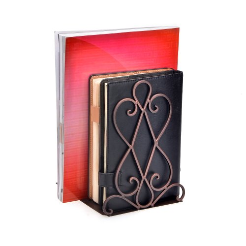 Artkingdome Book Ends Luxury Bookends Retro Organizer Stand Desk Holder Racks School Liberary Bookshelf Decorative Bookend 1Pair W/Padding Gift #TOP4