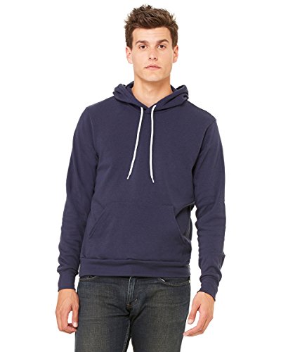Bella Canvas Poly-Cotton Fleece Pullover Hoodie (3719) Navy, S