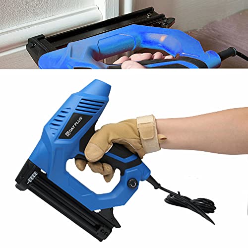 Clavadora eléctrica y grapadora, grapadora eléctrica para pequeños proyectos en los campos de tapicería, bricolaje y carpintería con grapas y clavos Cover